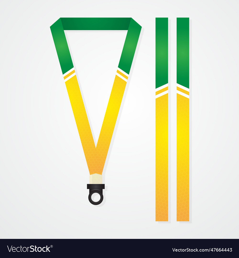 Lanyard template design Royalty Free Vector Image