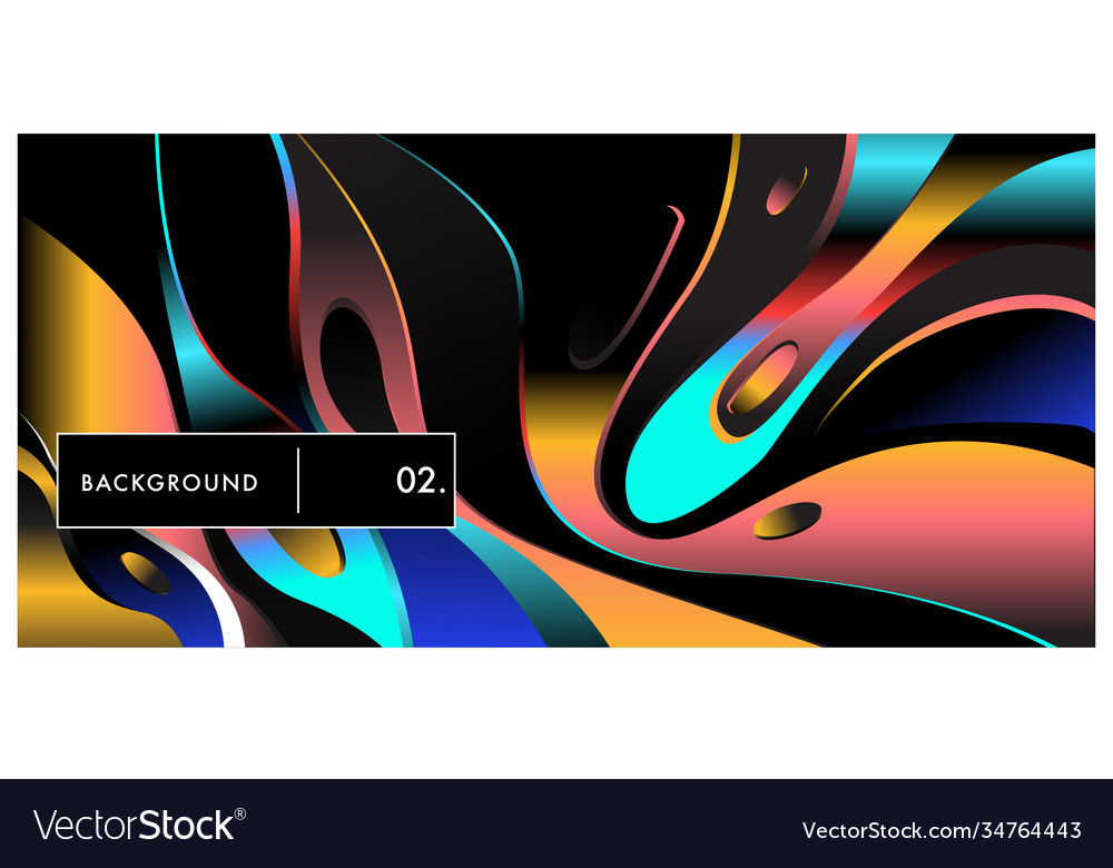 Liquid color background design fluid gradient Vector Image