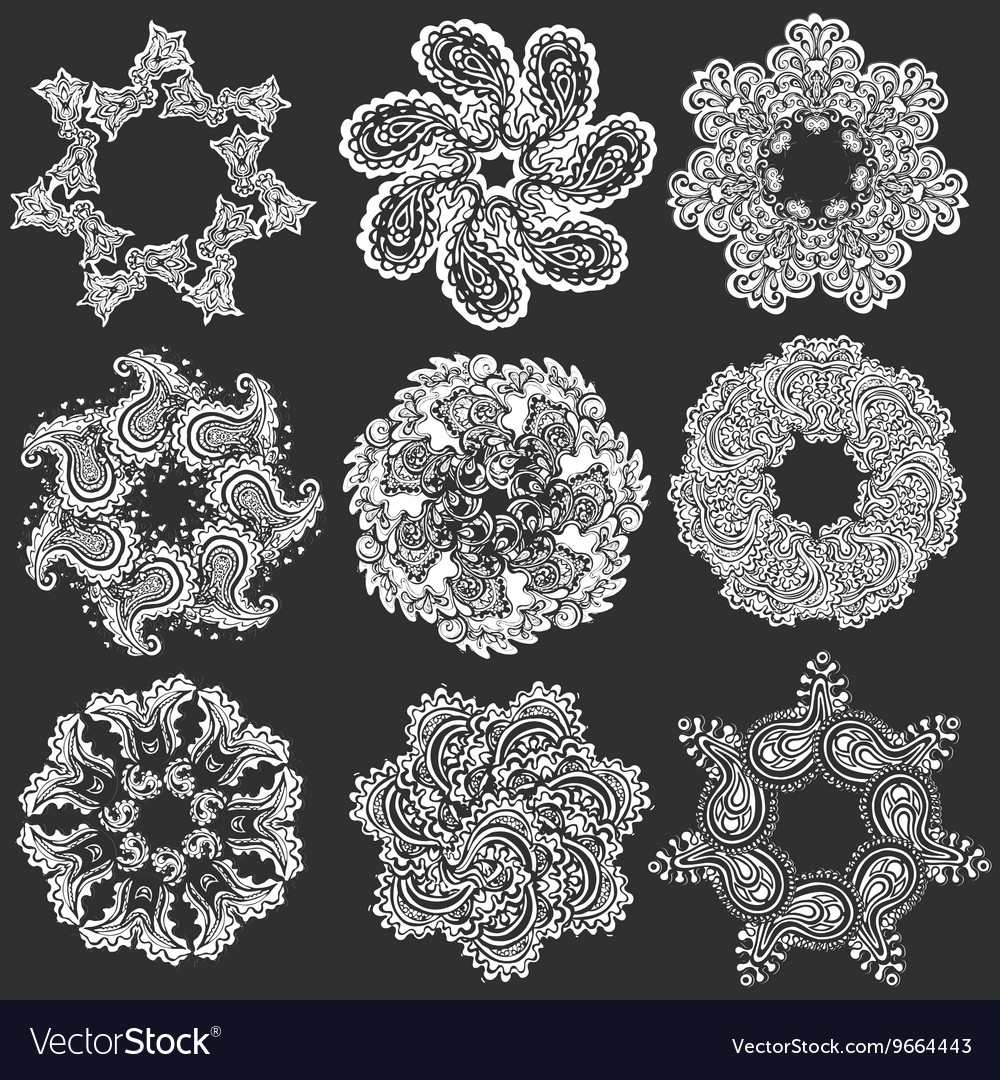Set of round pattern