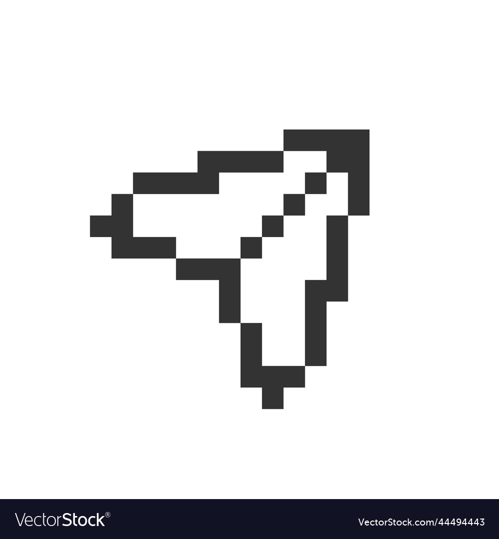 Sharing post pixelated ui icon vector image Sharing post pixelated ui icon