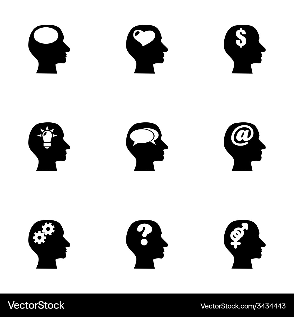 Thoughts icon set Royalty Free Vector Image - VectorStock