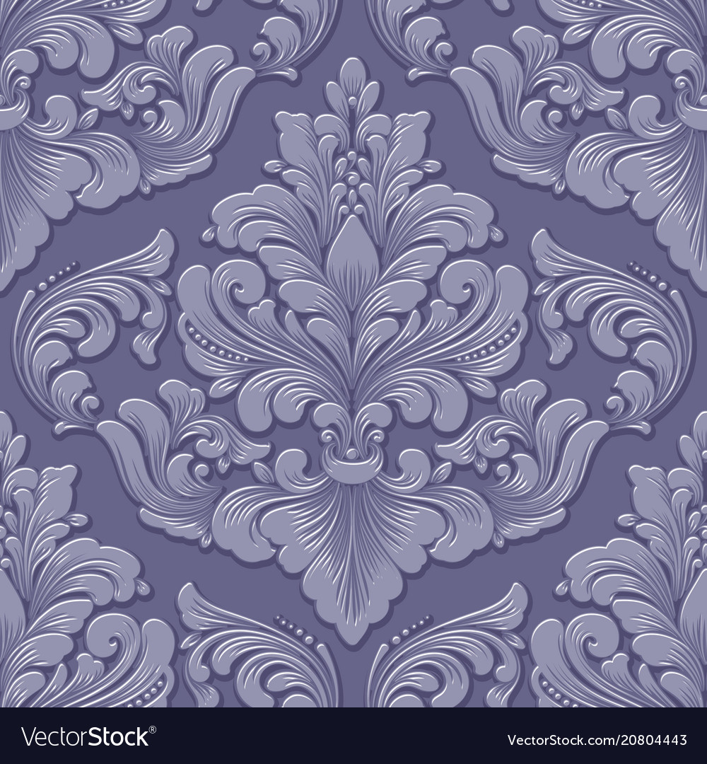 Volumetrische Damask nahtlose Musterelement