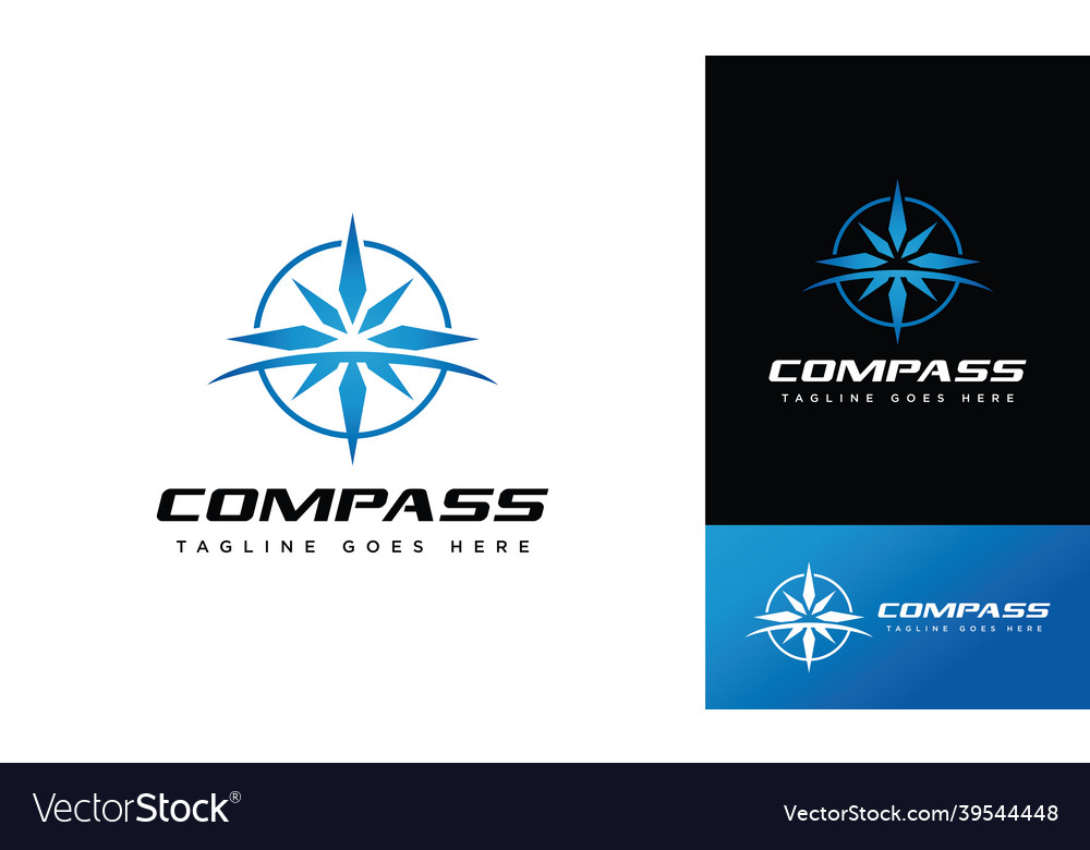 Compass logo design creative icon