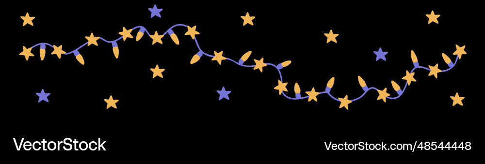 Window Garland Vector Garland Royalty Free Vector Image - VectorStock