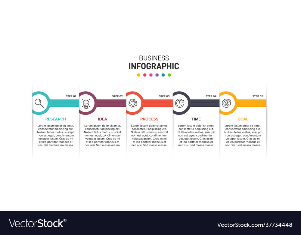 Infographic design with icons and 5 options Vector Image