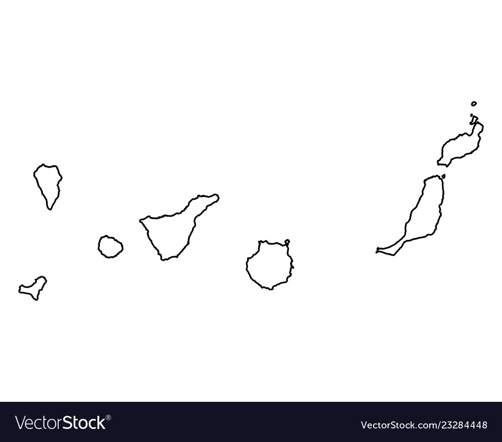 Map of canary islands