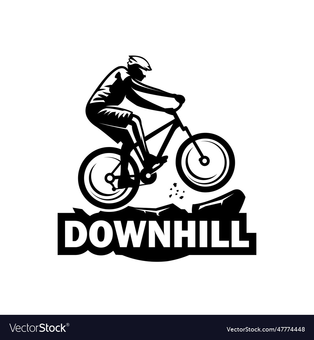 Mountain bike flat style logo