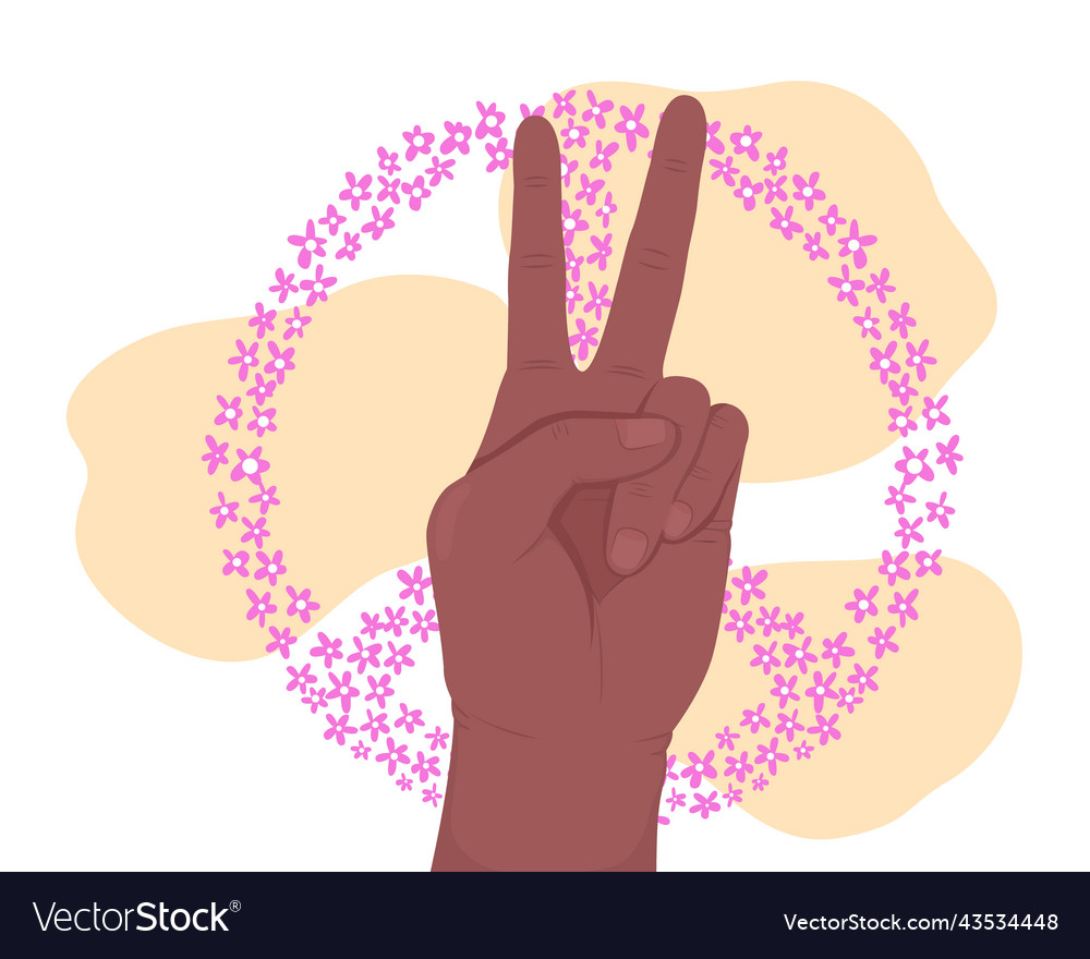 Pacifism sign 2d isolated