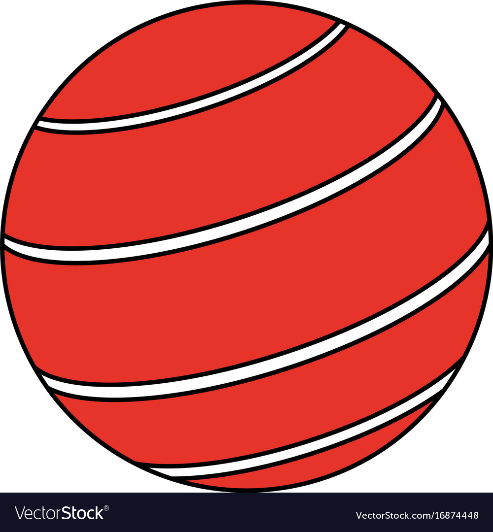 Rubber ball icon image Royalty Free Vector Image