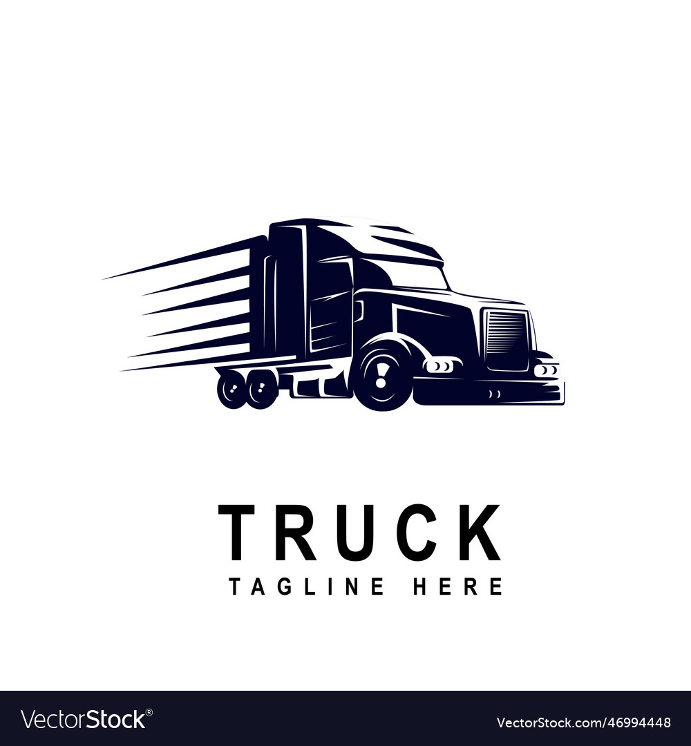 Truck logo good for mascot or logo for freight Vector Image