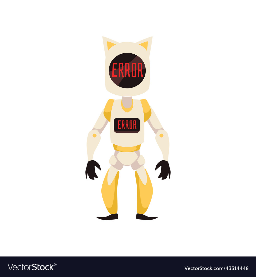 yellow robot cat