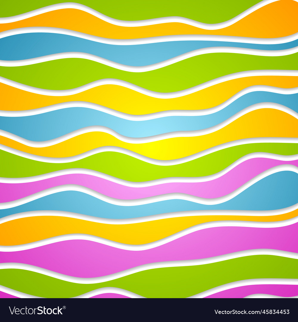 Abstract colorful waves design template