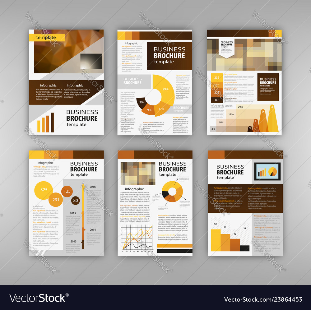 Broschüre Vorlage mit Infografikelement