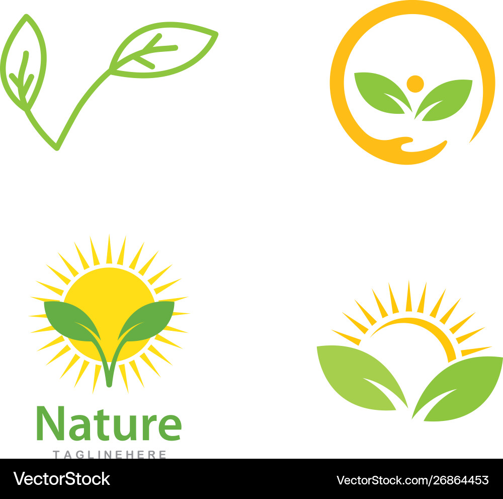Green leaf logo Royalty Free Vector Image - VectorStock