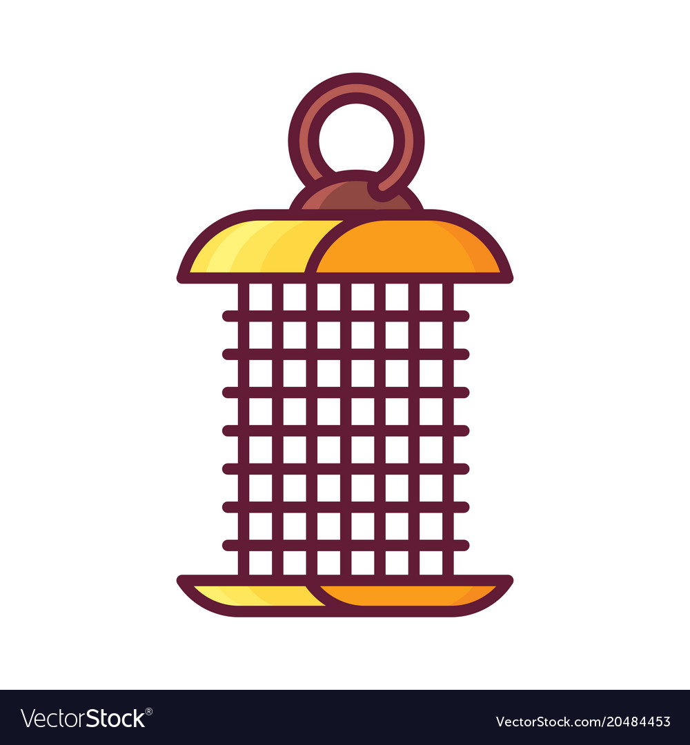 Hanging Bird Feeder Icon Royalty Free Vector Image