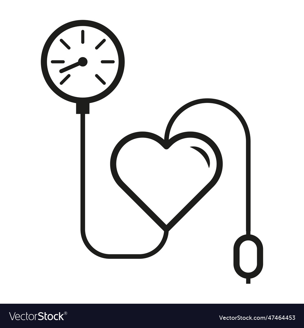 Pressure blood high or low icon measurement Vector Image