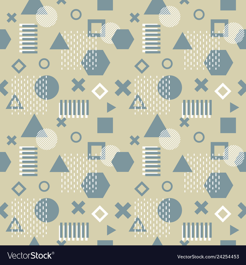 Trendy memphis cards abstract seamless pattern