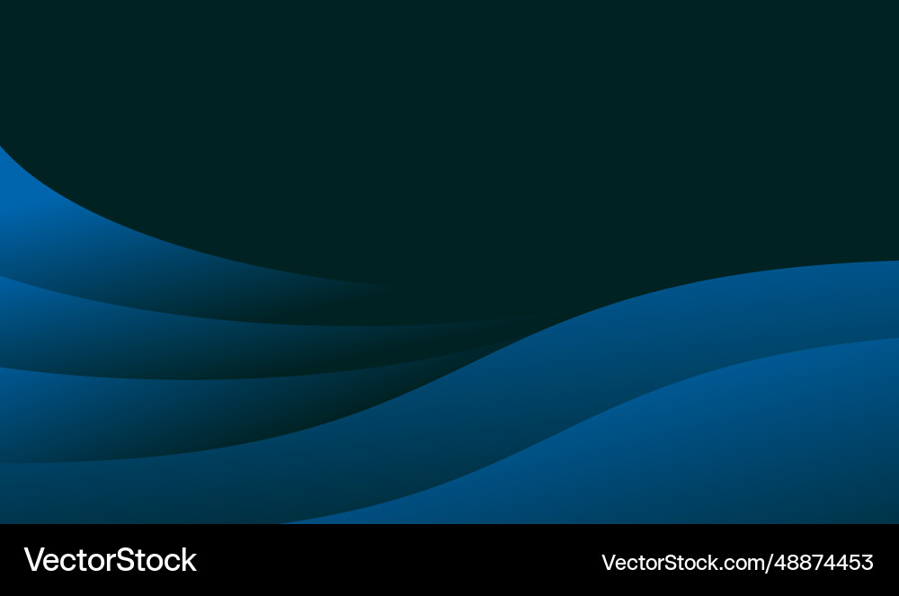 Wave blue gradient abstract background Royalty Free Vector