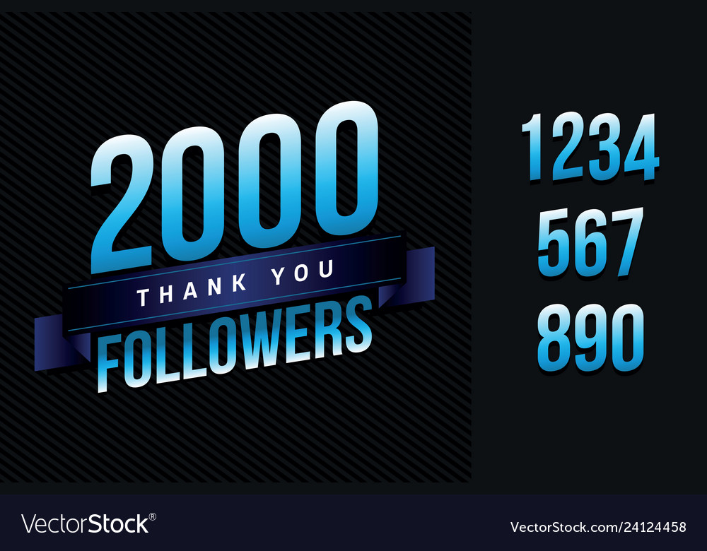 00 Followers Thank You For Social Royalty Free Vector 00 Followers Thank You For Social Royalty Free Vector