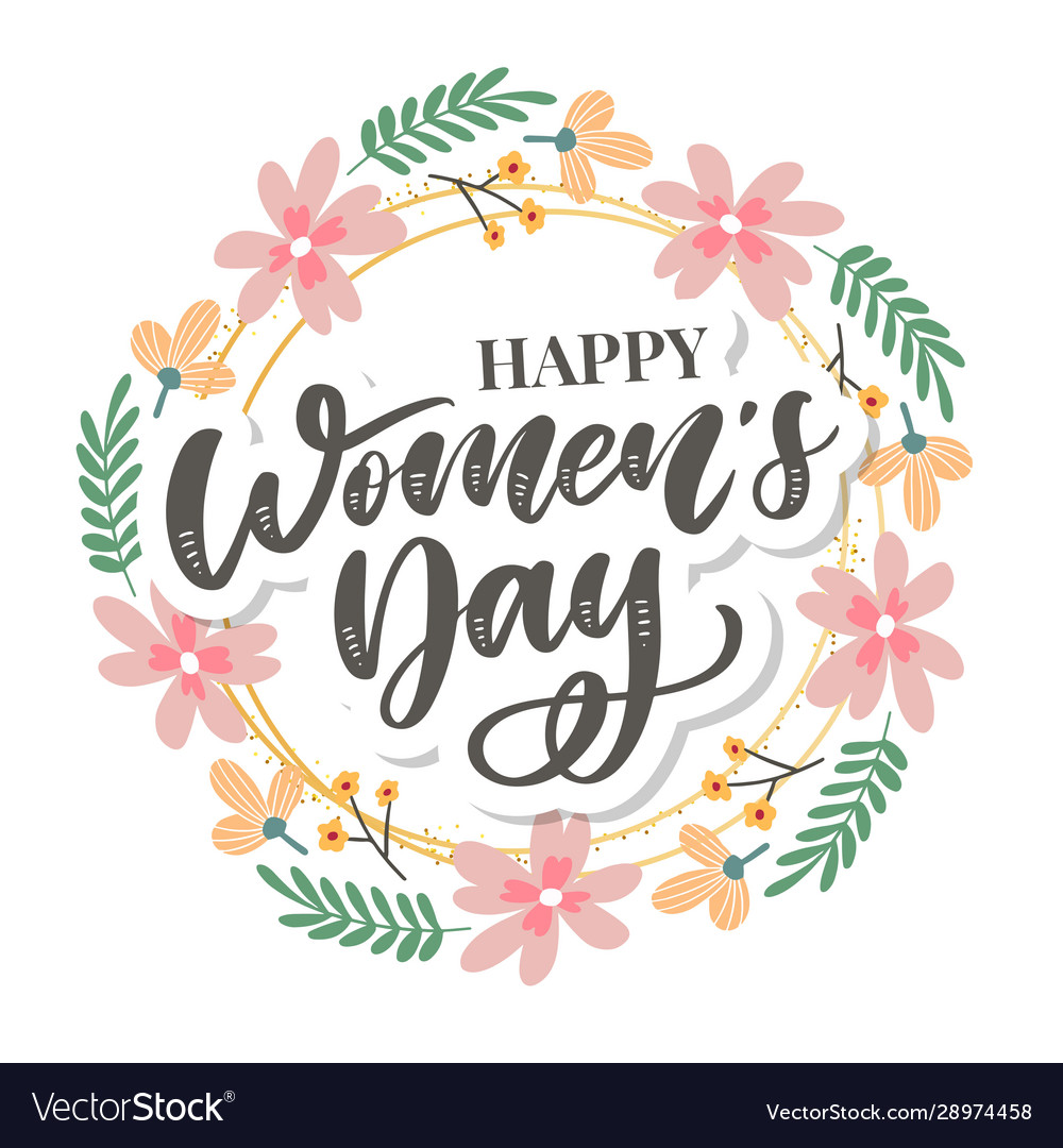 8 march international womens day design Royalty Free Vector