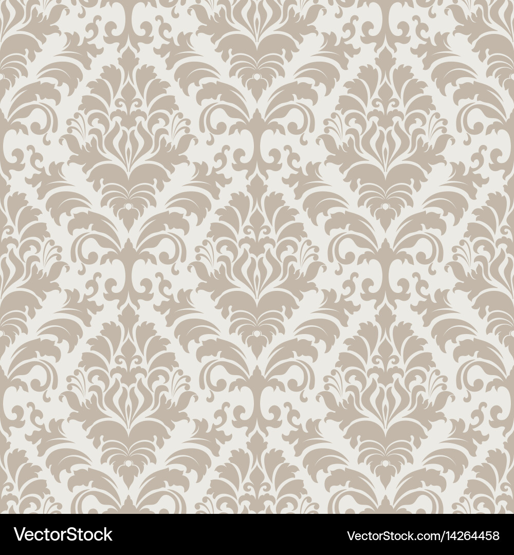 Damask seamless pattern background classical Vector Image