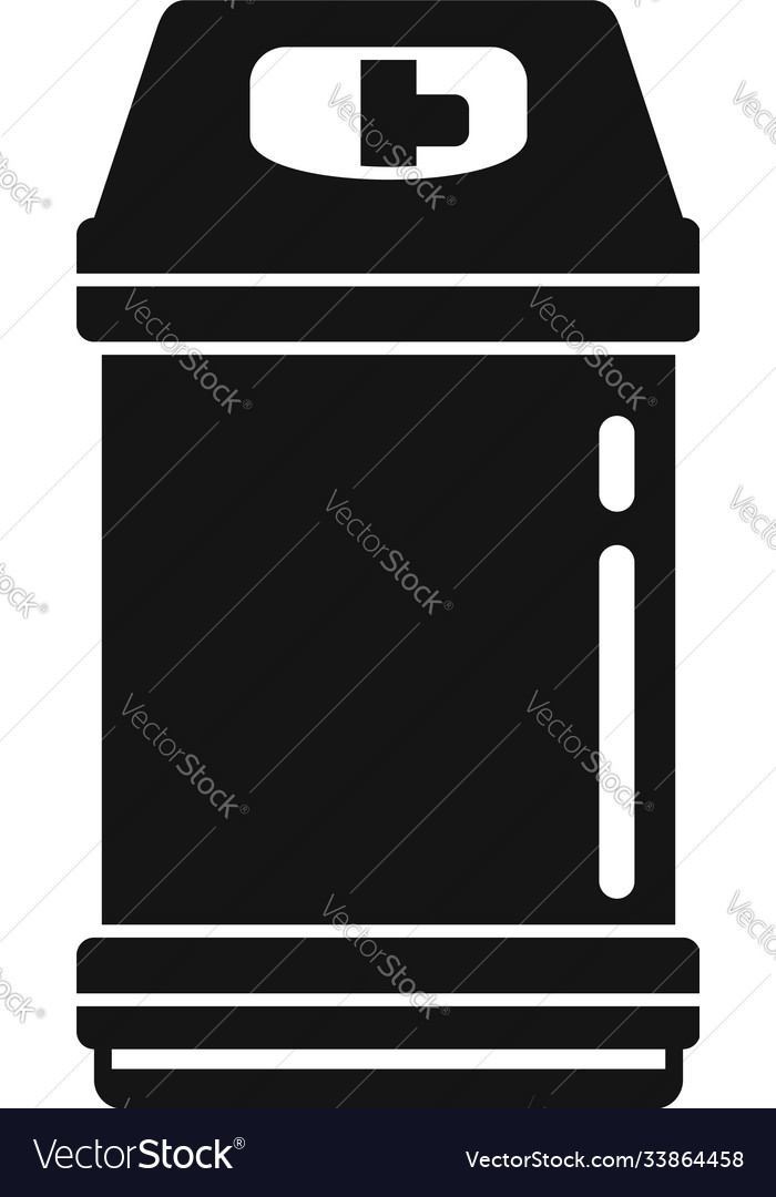 Gas cylinder balloon icon simple style Royalty Free Vector