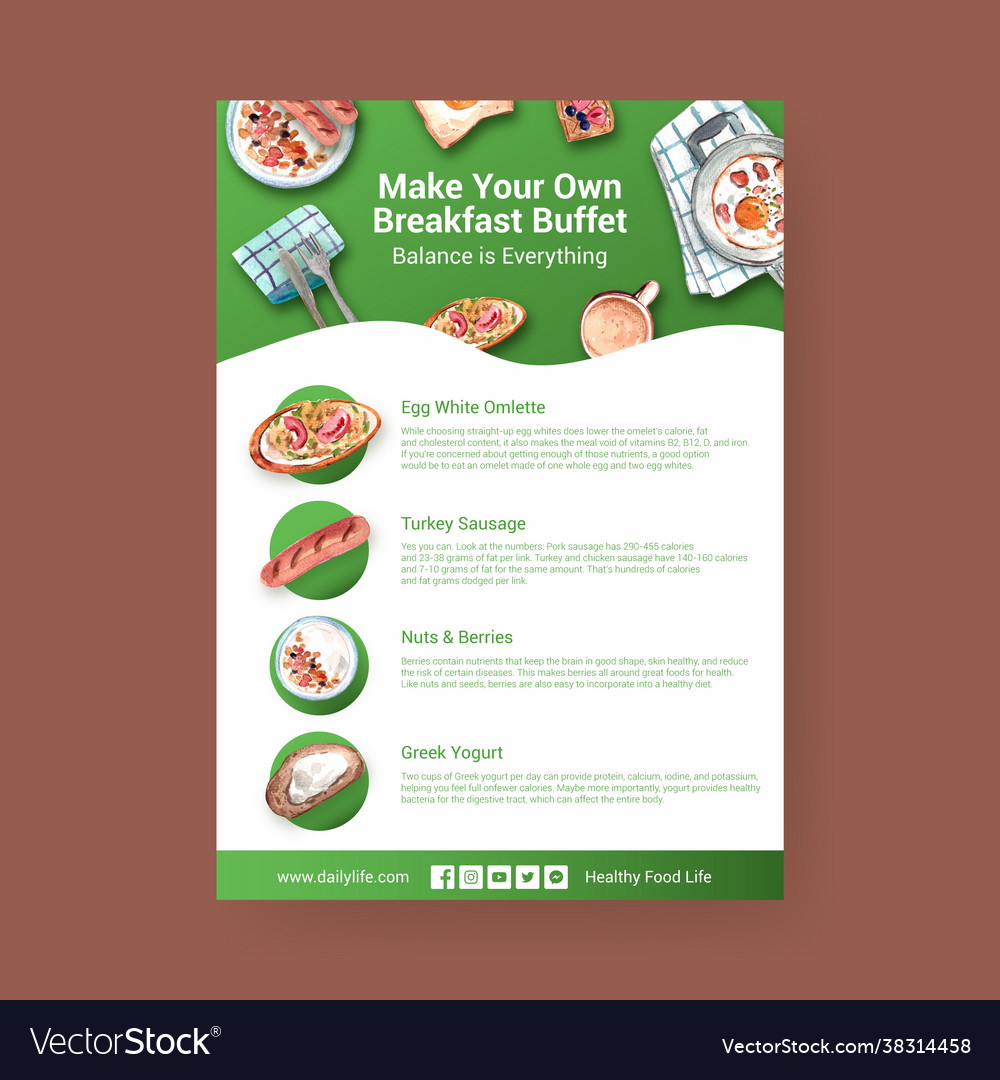 Information template with daily life design Vector Image