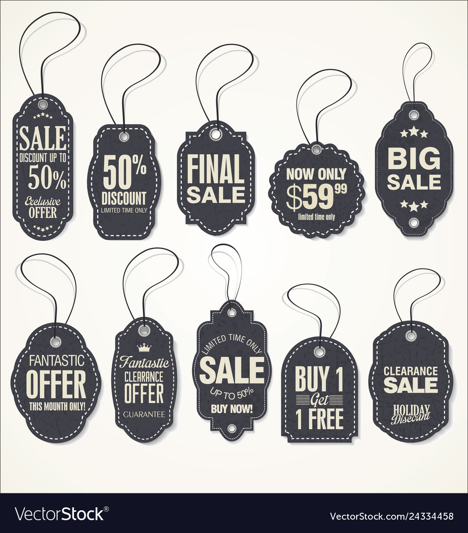 Price tags collection 2 Royalty Free Vector Image