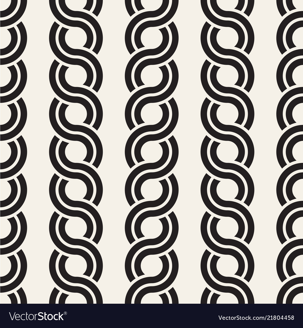 Seamless rounded interlacing lines pattern modern