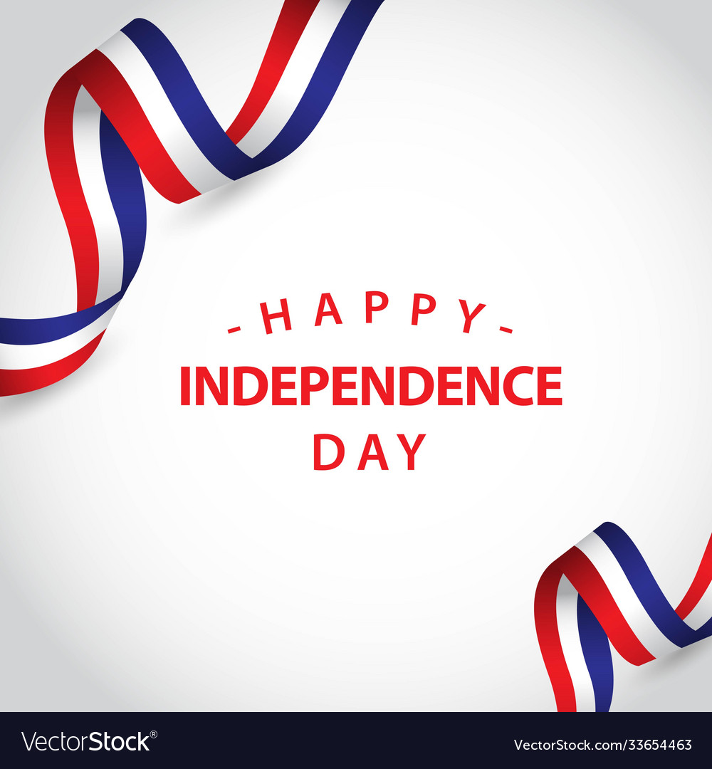 Happy france independent day template design Vector Image