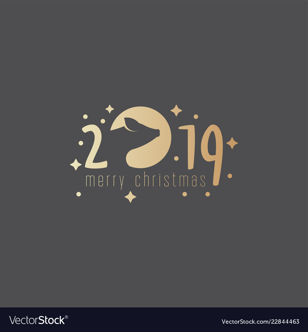 Pig year 2018 vector image Pig year 2018