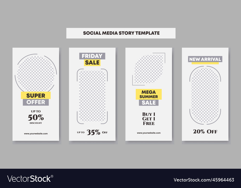 Social media story post creative design template