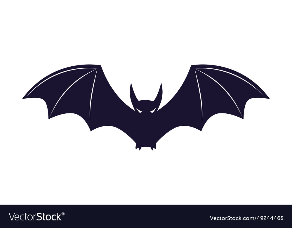 Black bat sticker