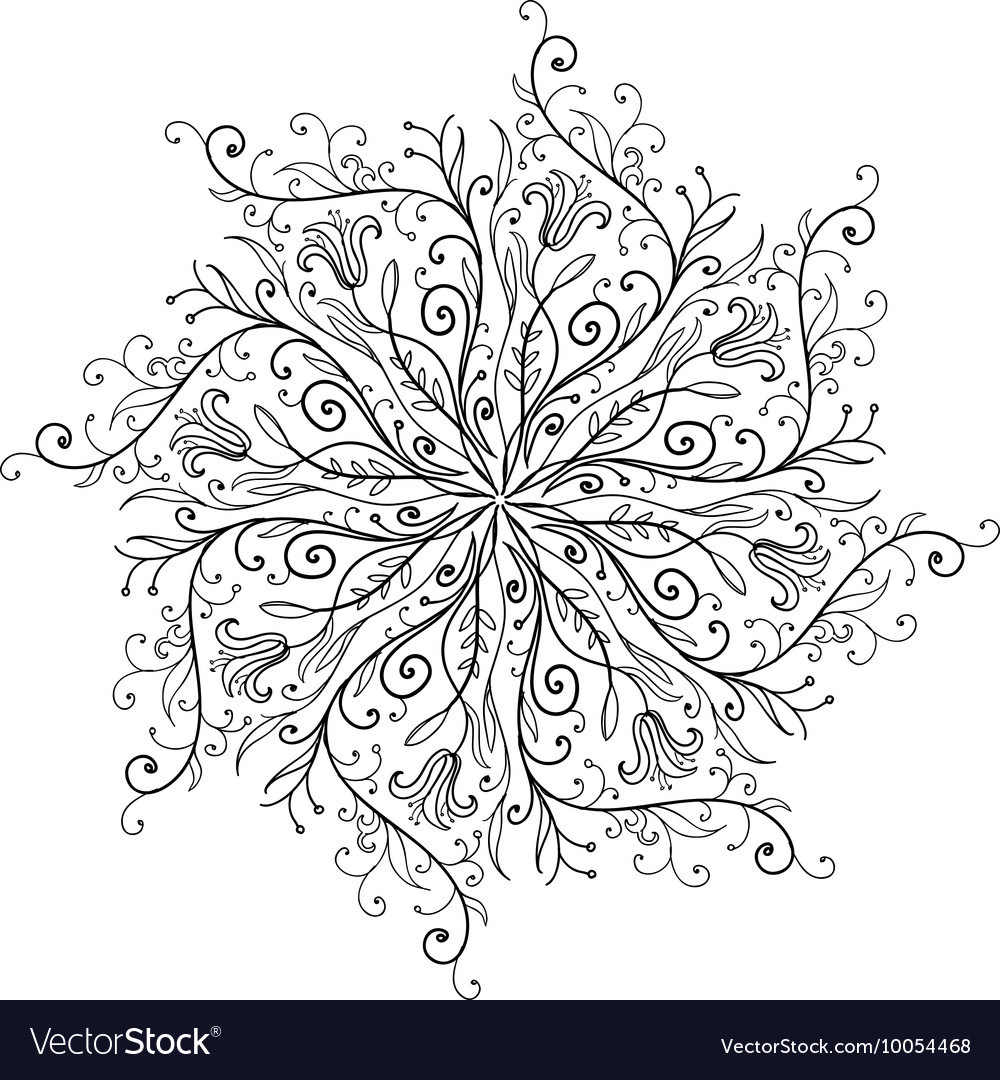 Doodle hand drawn ornament Royalty Free Vector Image