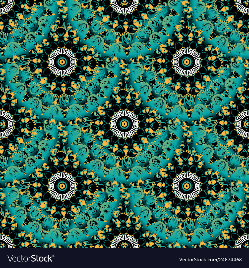 Greek ethnic style colorful seamless pattern