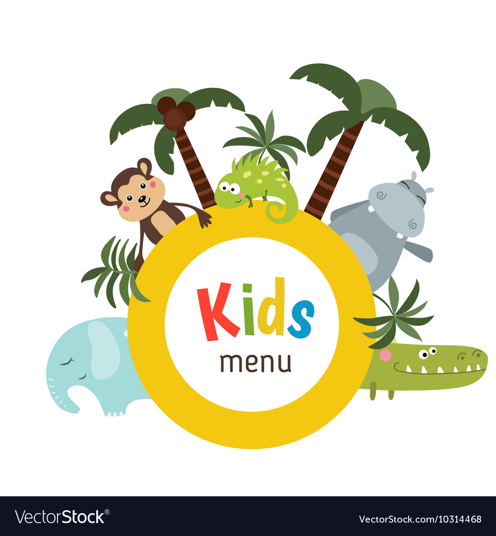 Kids menu design