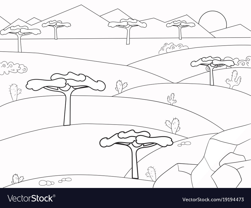 african grassland coloring pages