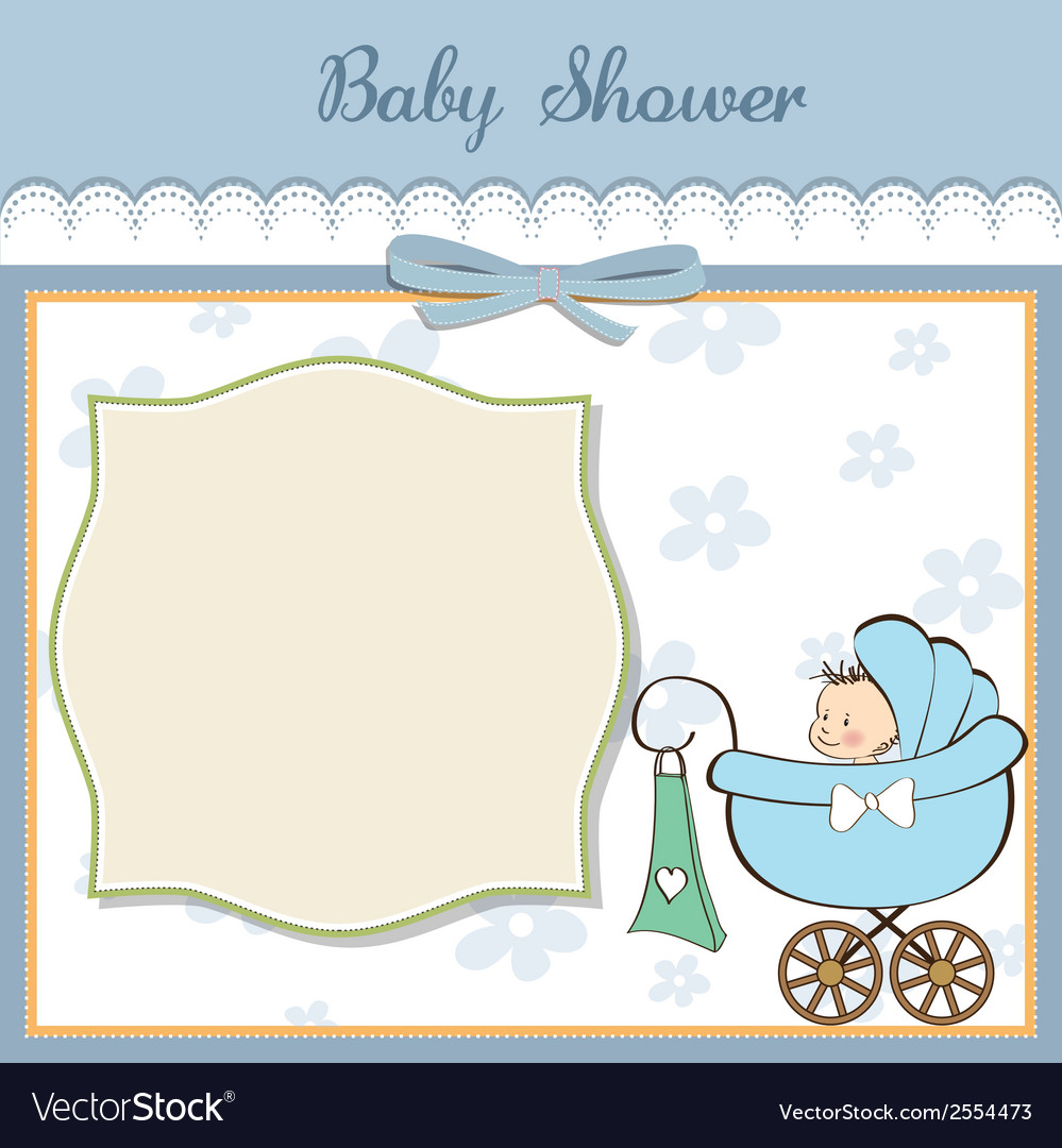 baby boy announcement card