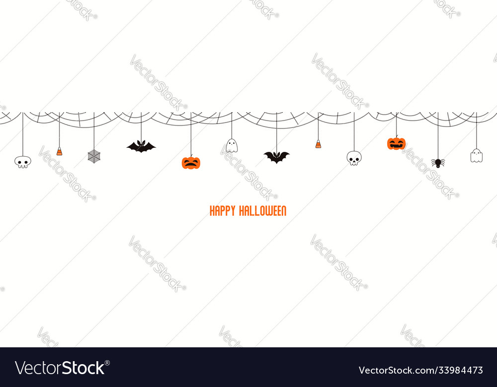 Halloween garland banner