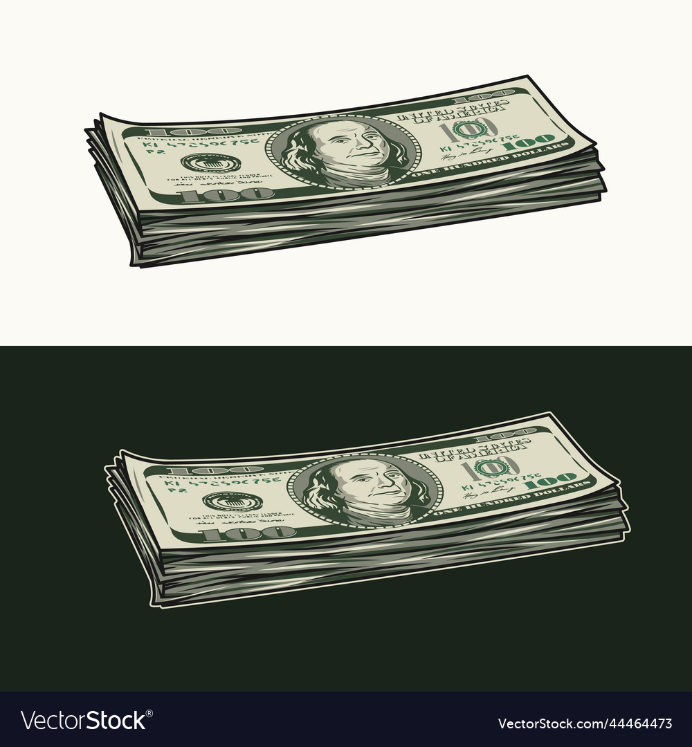 100 dollar bill vector