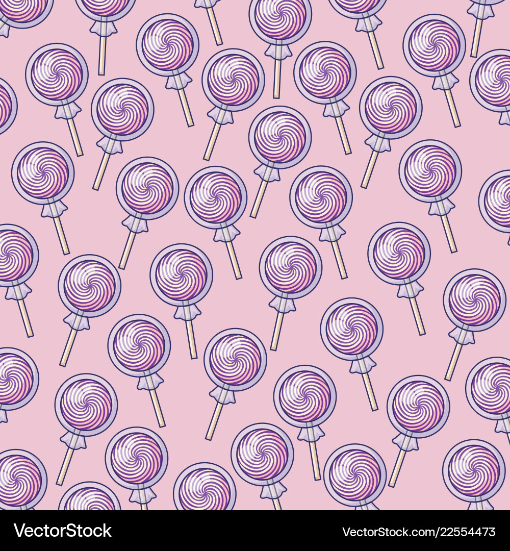 Sweet lollipops icon pattern Royalty Free Vector Image