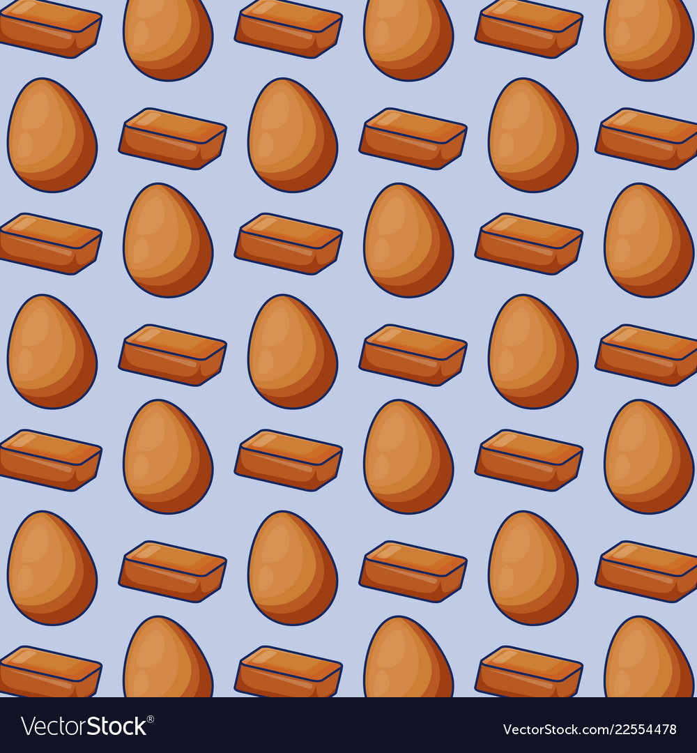 Candies of eggs icon pattern