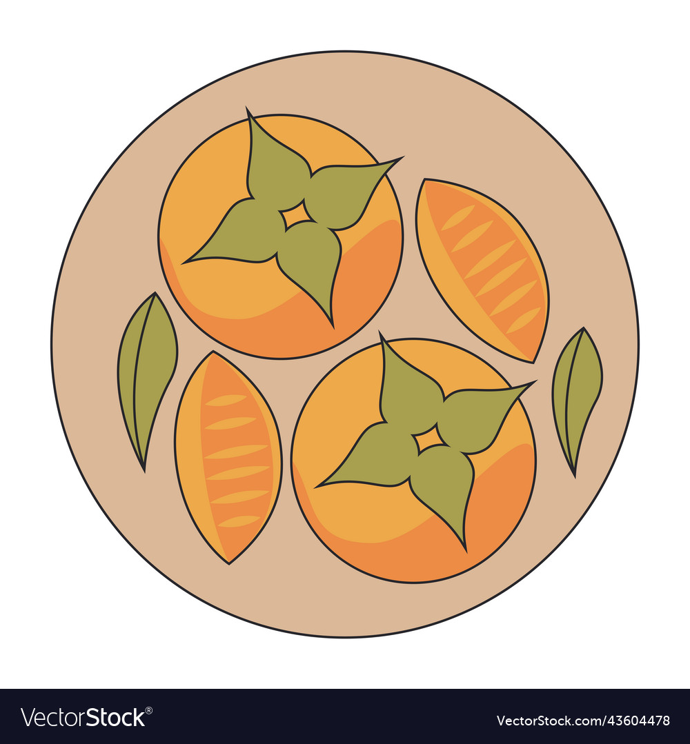 Chuseok dish with oranges