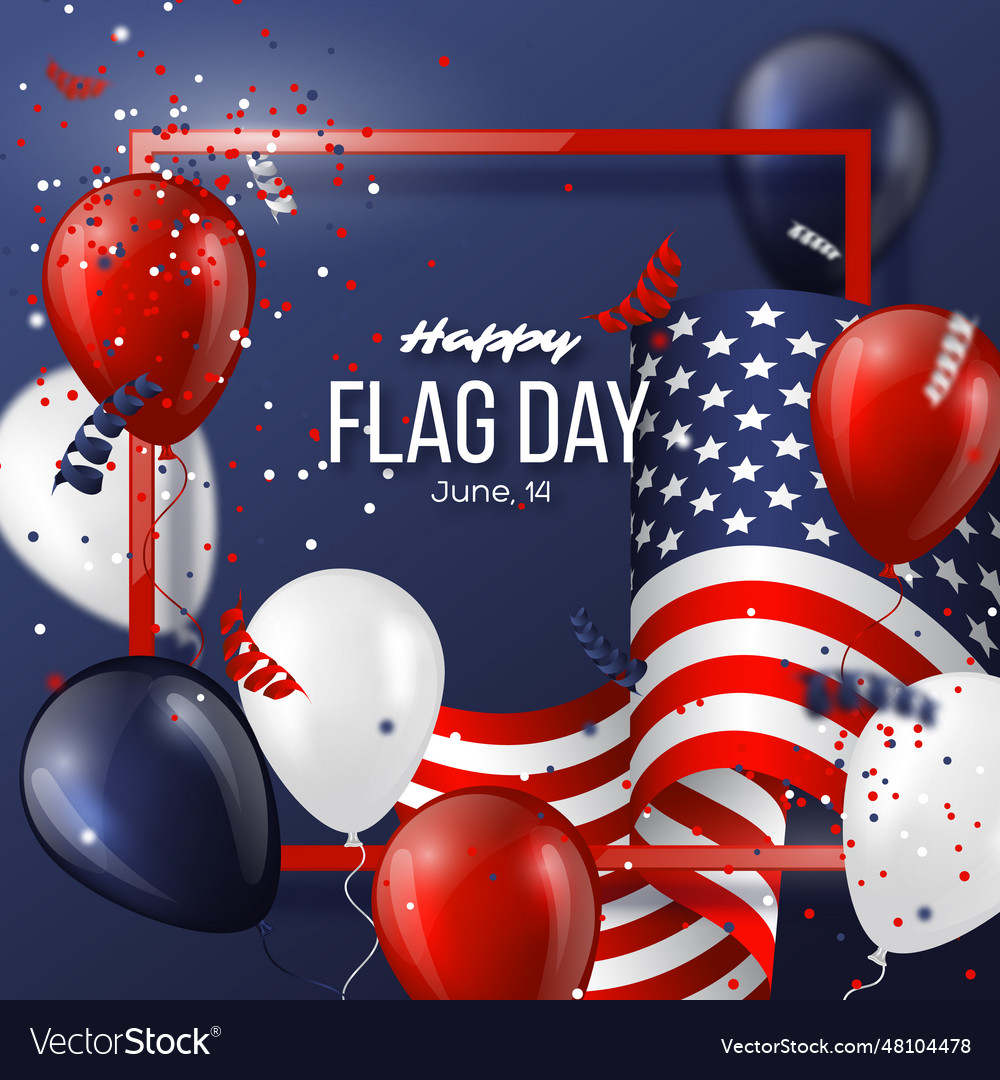 Usa flag day holiday design