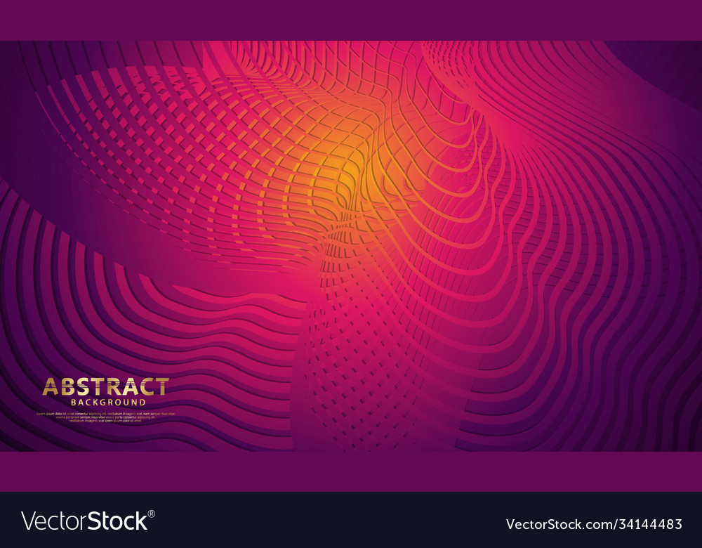 Abstract flow lines background with elegant Vector Image