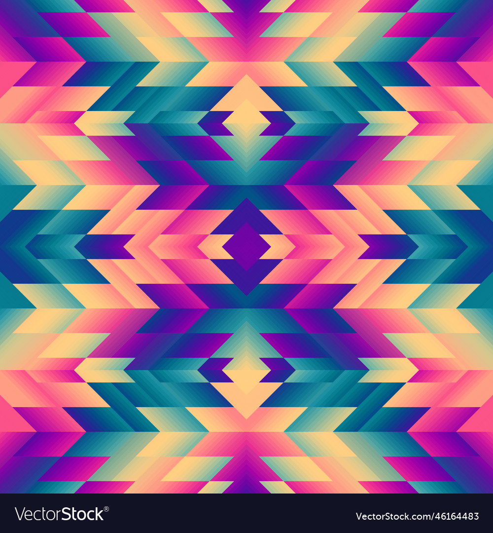 Geometric abstract triangles pattern seamless Vector Image
