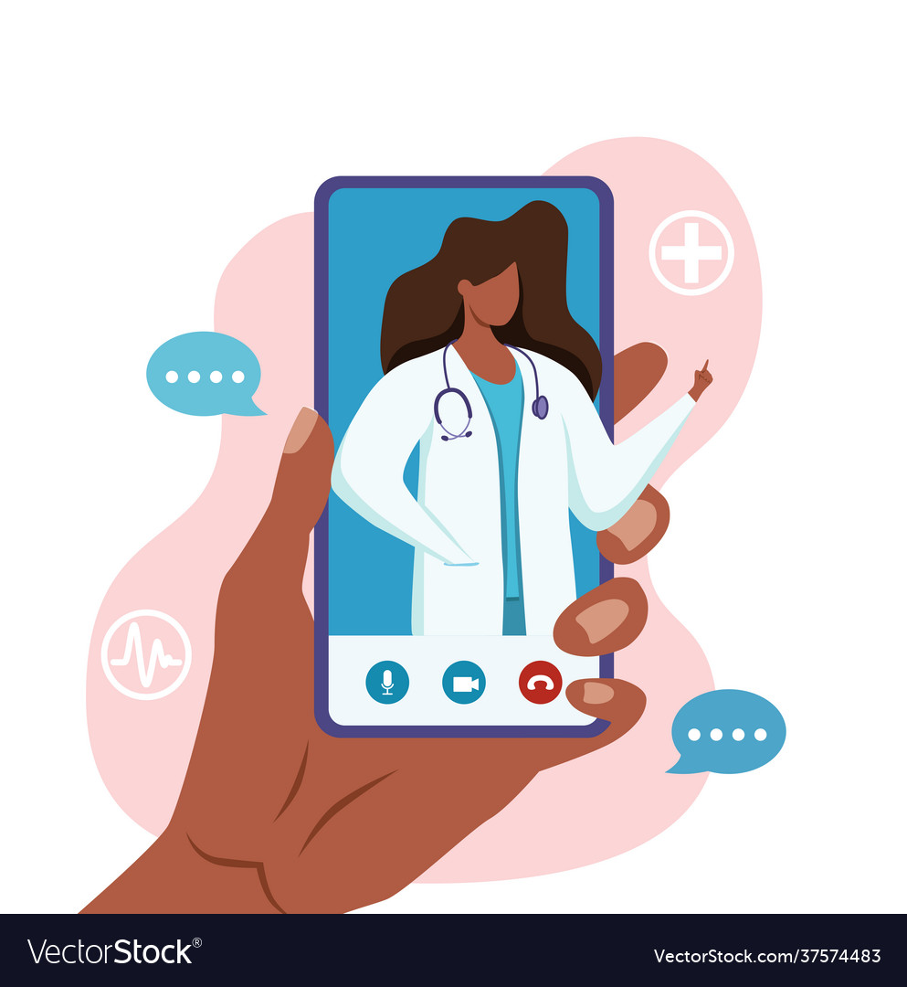 Online african american doctor medical