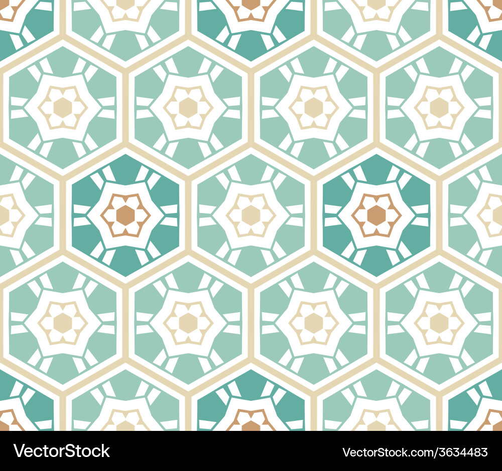Seamless hexagons pattern Royalty Free Vector Image