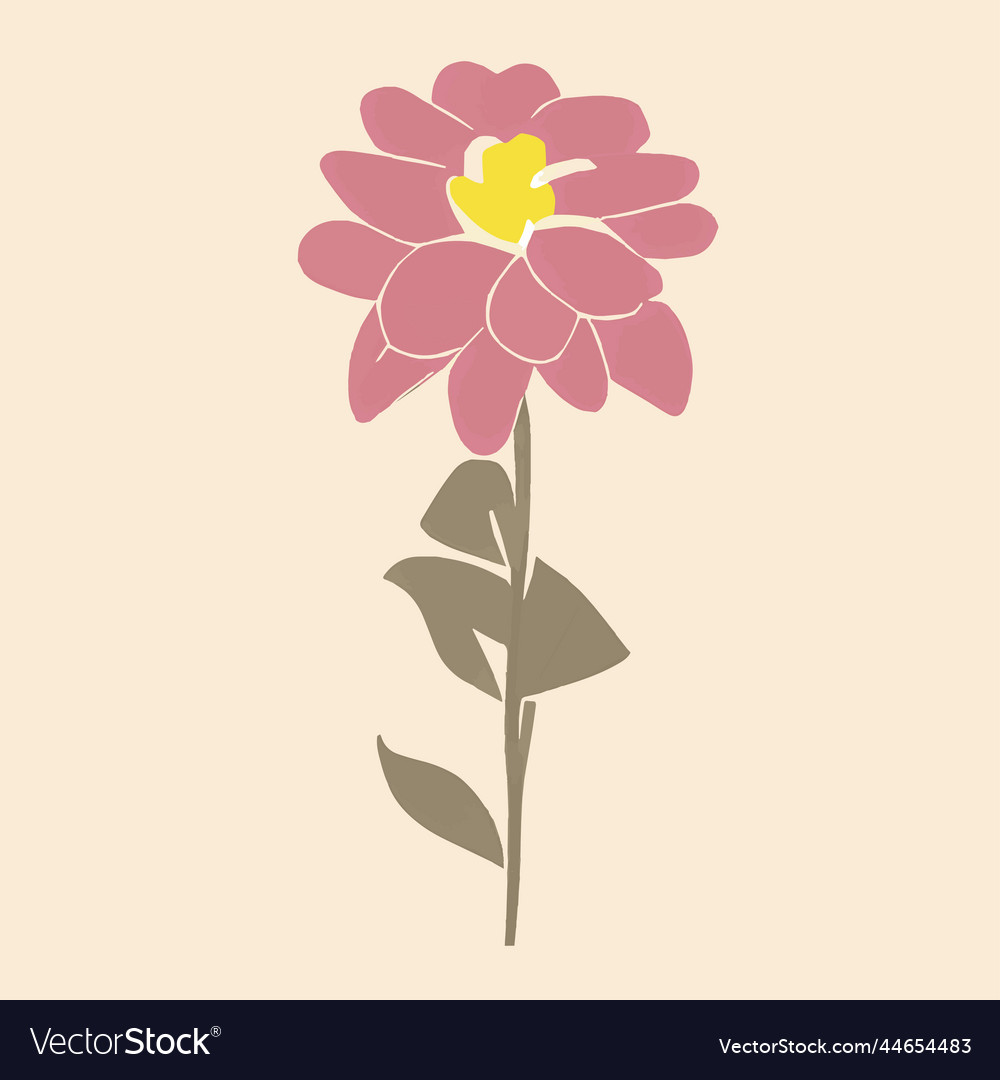 Seamless minimalistic delicate floral vector image Seamless minimalistic delicate floral
