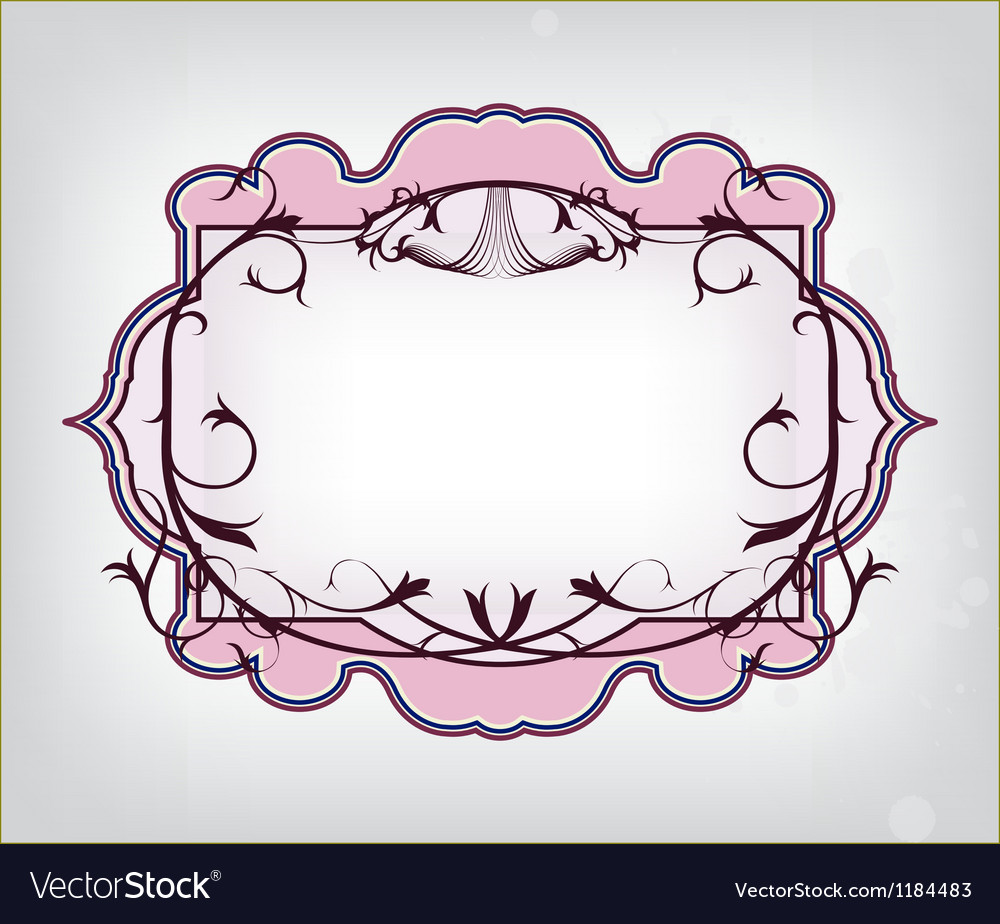 Template frame design Royalty Free Vector Image